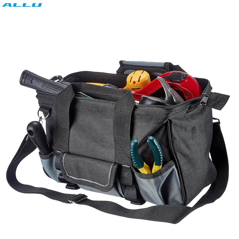 Hot Sale Tools Bag Custom Logo Cheap Storage Organizer Garden Work Heavy Duty Durable Wide Opening Multi Functional Electrician - ALLU