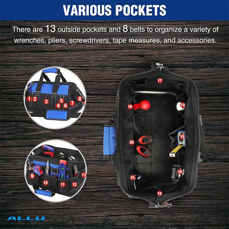 Custom One Shoulder Work Tool Storage Bag