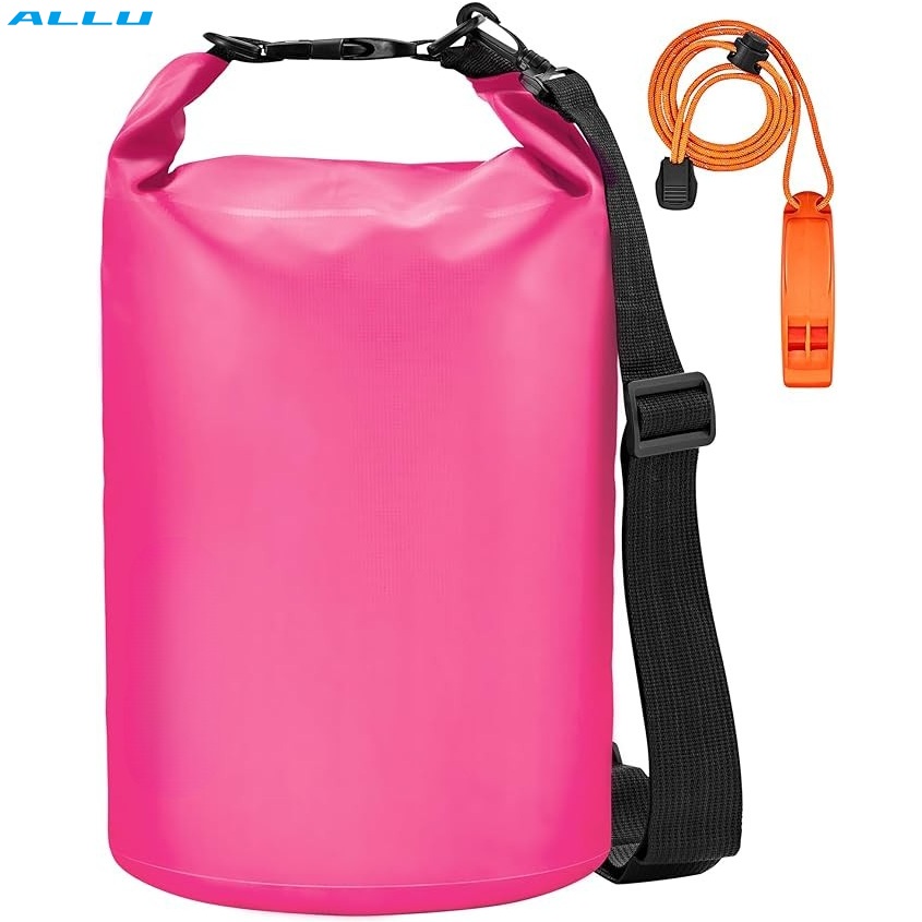 Custom Shoulder Strap 30L Waterproof Dry Bag Ocean Pack with Whistle for Boatin Kayaking Surfing Rafting - ALLU