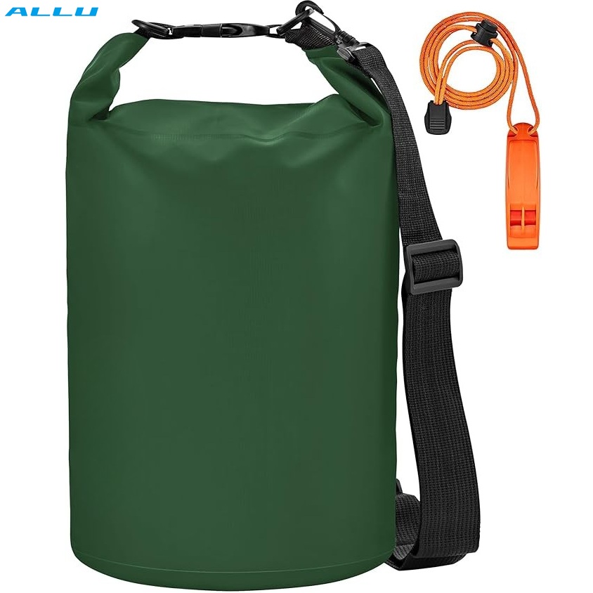 Custom Shoulder Strap 30L Waterproof Dry Bag Ocean Pack with Whistle for Boatin Kayaking Surfing Rafting - ALLU