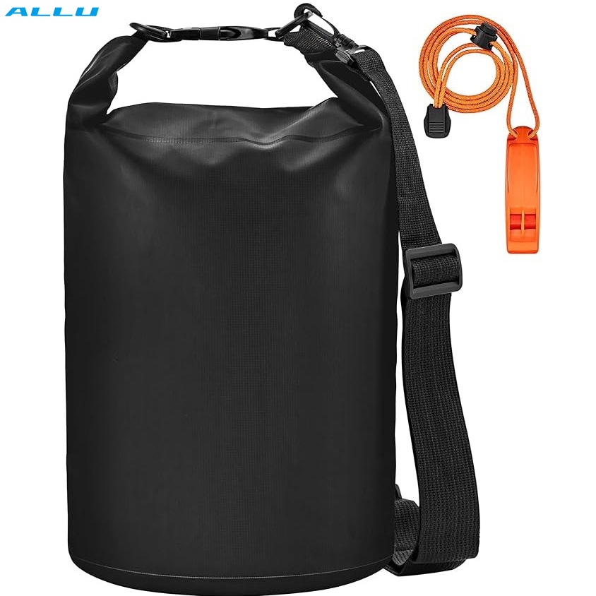 Custom Shoulder Strap 30L Waterproof Dry Bag Ocean Pack with Whistle for Boatin Kayaking Surfing Rafting - ALLU