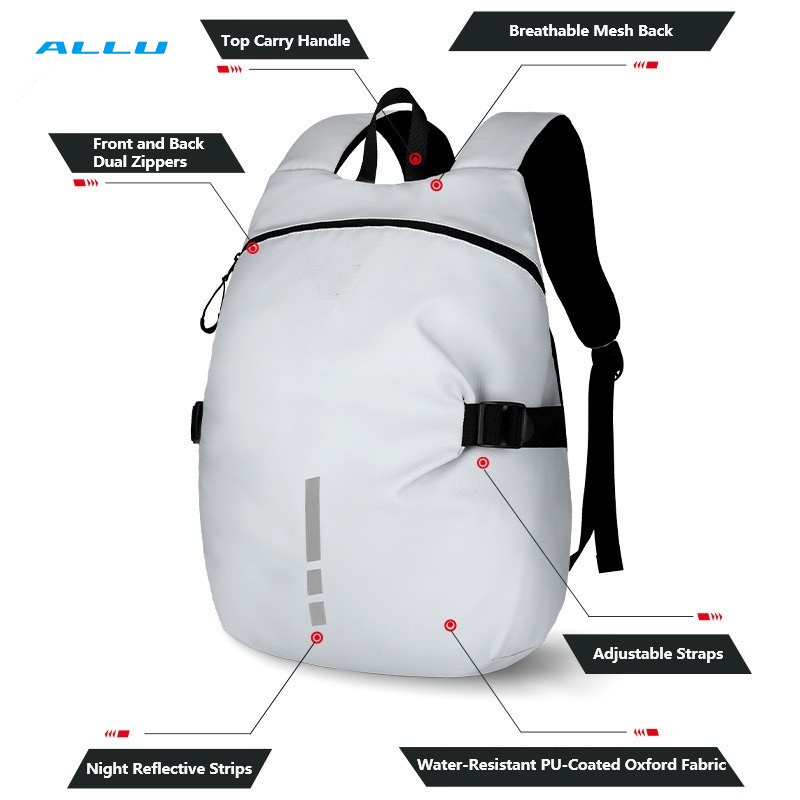 Fashion Large Capacity New Air Cushion Riding Sport Backpack Outdoor Professional Helmet Travel Bag - ALLU