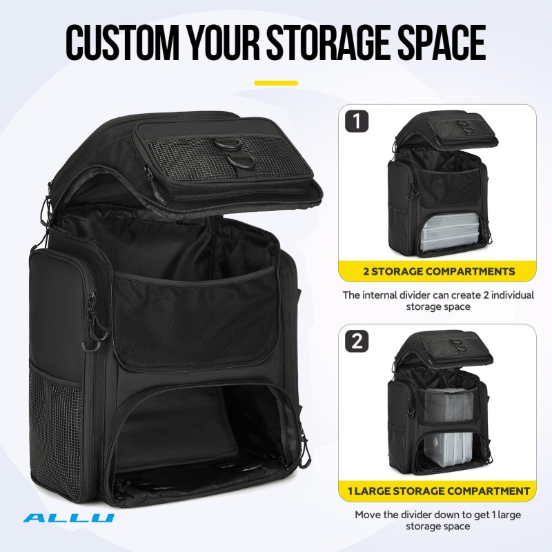 Tackle Bag-Lightweight Fishing Backpack Storage Fishing Gear and Equipment Waterproof Oxford Bags for Outside Hooking - ALLU