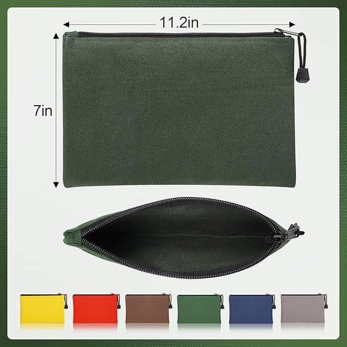 Custom Fashion Colors Durable 6 Pack Canvas Tool Kit Pouch for Electrican Automotive Repair Gardening Hairdressing Cosmetics Stationery and More - UNEEDAL