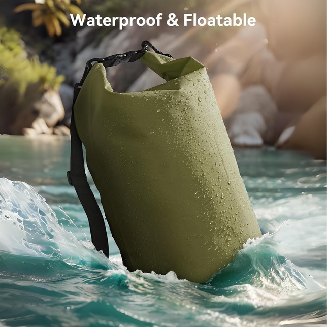 Custom Shoulder Strap 30L Waterproof Dry Bag Ocean Pack with Whistle for Boatin Kayaking Surfing Rafting - UNEEDAL