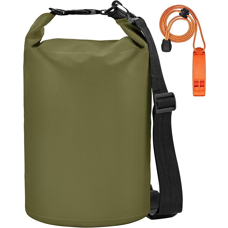 Custom Shoulder Strap 30L Waterproof Dry Bag Ocean Pack with Whistle for Boatin Kayaking Surfing Rafting