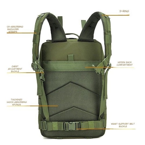 Military Grade Hiking Backpack For Outdoors