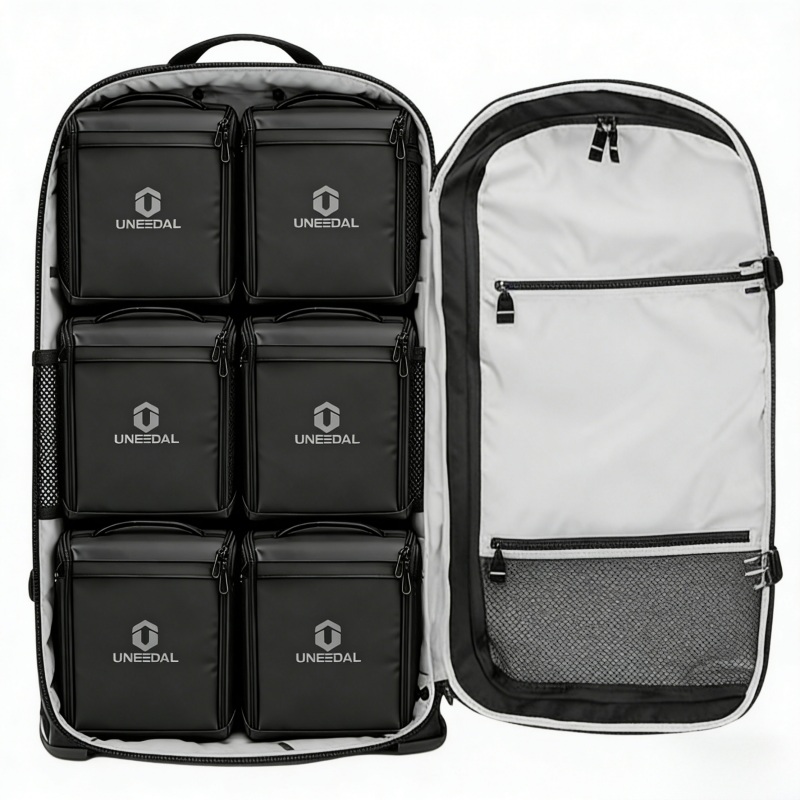 Pro-Tech Exo-Chassis™ Rolling Gear Hauler 1321: All-Terrain Industrial Transport Trunk with Rigid Frame & Modular Hook-and-Loop Interior - 130L High-Capacity - UNEEDAL